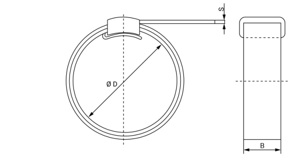 Vorgefertigtes schellenband A2