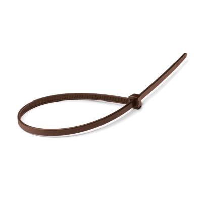 Cofil - Colliers de serrage marron en nylon Polyamide 6.6 certifiés UL pour repérage de phase