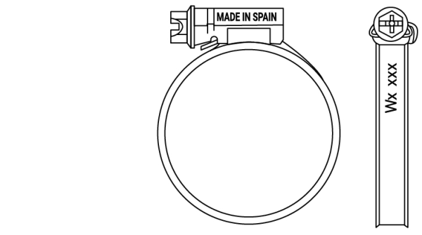 ASFA L (9 mm) Hose Clamps in plastic bags