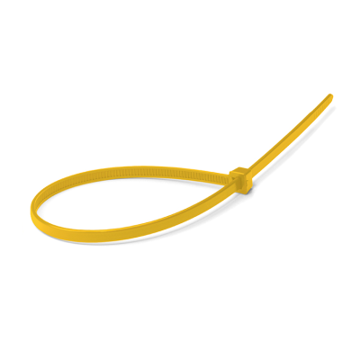 Cofil - Colliers de serrage jaunes en nylon Polyamide 6.6 certifiés UL pour signalisation de sécurité