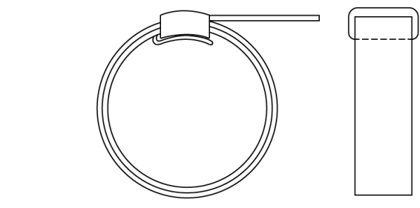 mikalor_stainless_steel_preformed_clamp_w4_2d
