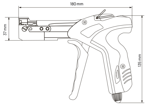 Montagepistole für Stahlbandklemmen