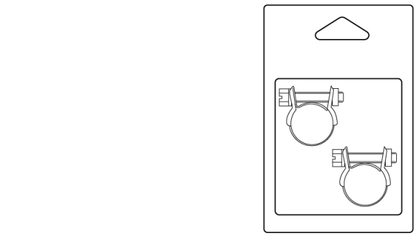 Blíster de abrazaderas Normal