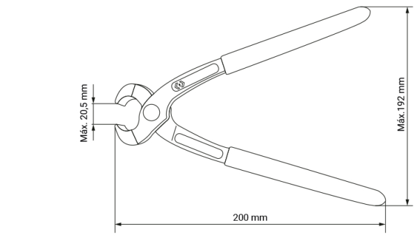 Vordere spannzange für ohrklemmen