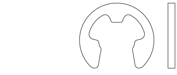 DIN 6799 E-type circlip