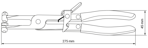 Tenaille de serrage Collier à ressort DIN 3021