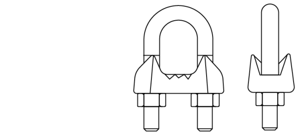 Wire rope clip U.S. type