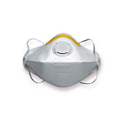Foldable valved respiratory face mask FFP1