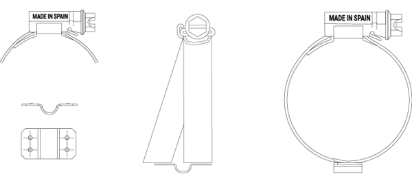 Pince ASFA L (9 mm) avec pont