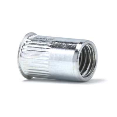 Steel blind rivet nut reduced head