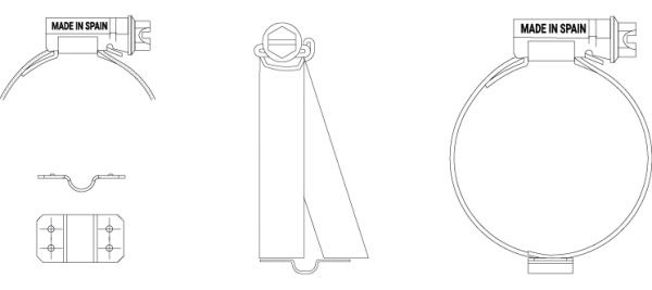 Pince ASFA L (9 mm) avec pont