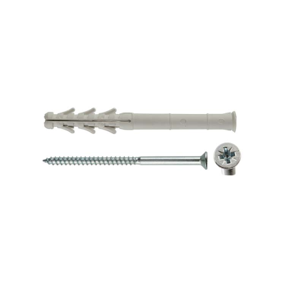 Taco nylon largo con tornillo pozidrive