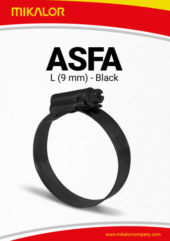 Folleto Mikalor Abrazadera ASFA L Negra